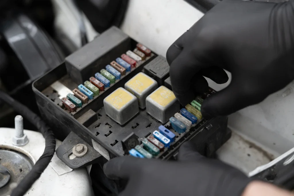 Une personne qui comment reprogramme un boîtier bsi